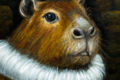 DALL·E-2023-03-27-07.30.09-an-oil-painting-portrait-of-a-capybara-wearing-medieval-royal-robes-and-an-ornate-crown-on-a-dark-background